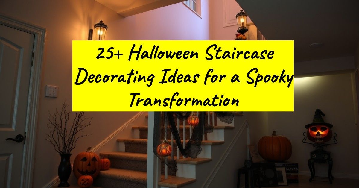 25+ Halloween Staircase Decorating Ideas for a Spooky Transformation