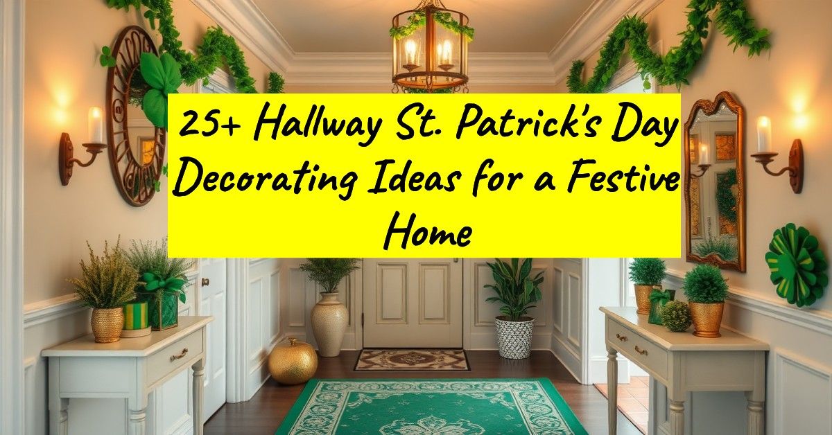 25+ Hallway St. Patrick's Day Decorating Ideas for a Festive Home