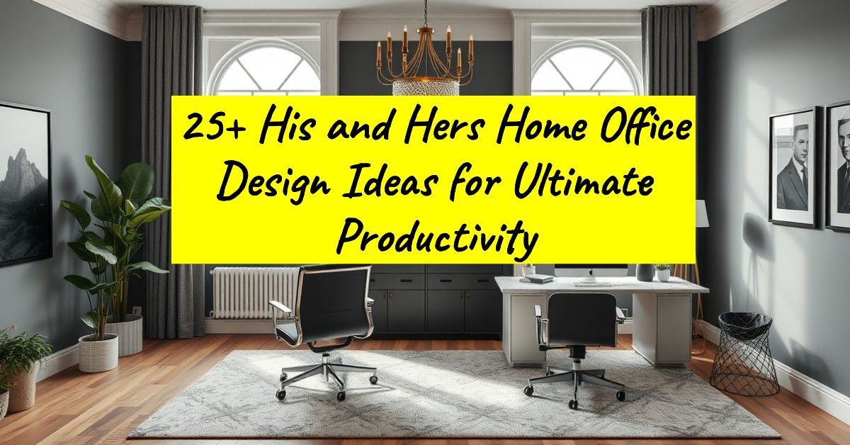 25+ His and Hers Home Office Design Ideas for Ultimate Productivity