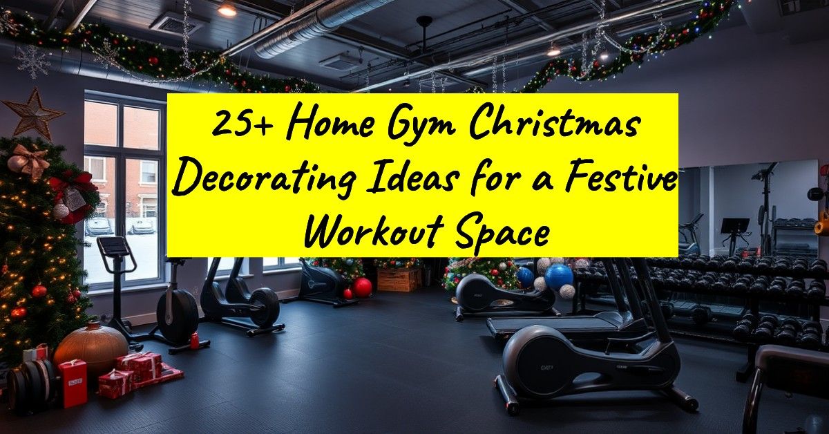 25+ Home Gym Christmas Decorating Ideas for a Festive Workout Space