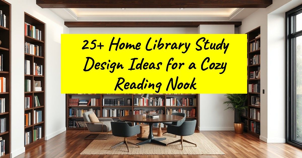 25+ Home Library Study Design Ideas for a Cozy Reading Nook