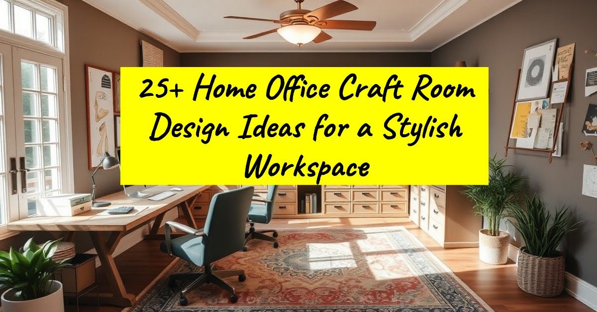 25+ Home Office Craft Room Design Ideas for a Stylish Workspace