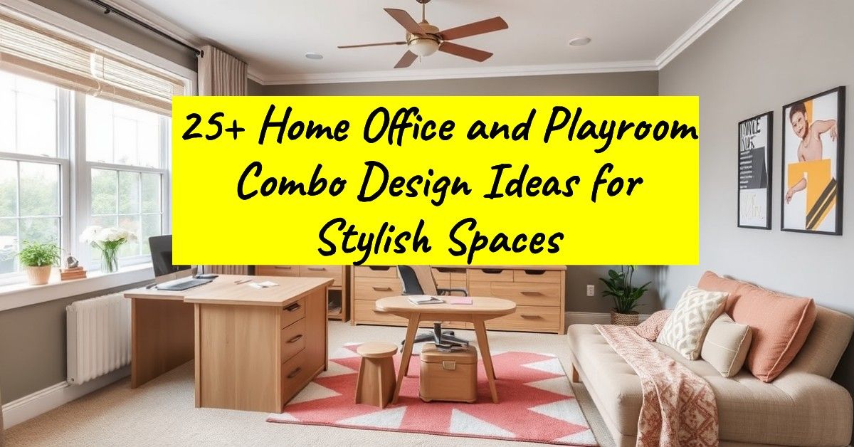 25+ Home Office and Playroom Combo Design Ideas for Stylish Spaces