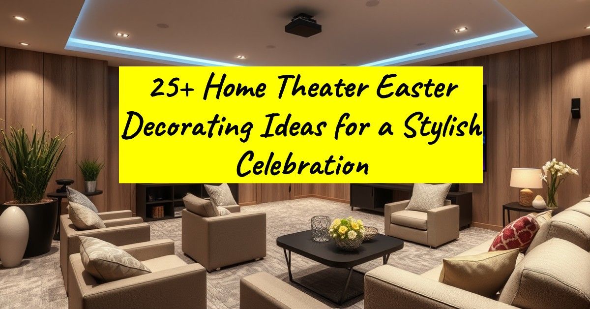 25+ Home Theater Easter Decorating Ideas for a Stylish Celebration