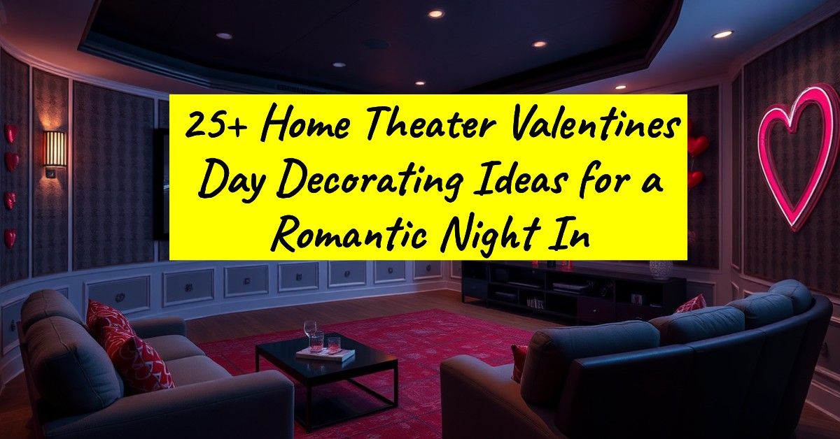 25+ Home Theater Valentines Day Decorating Ideas for a Romantic Night In