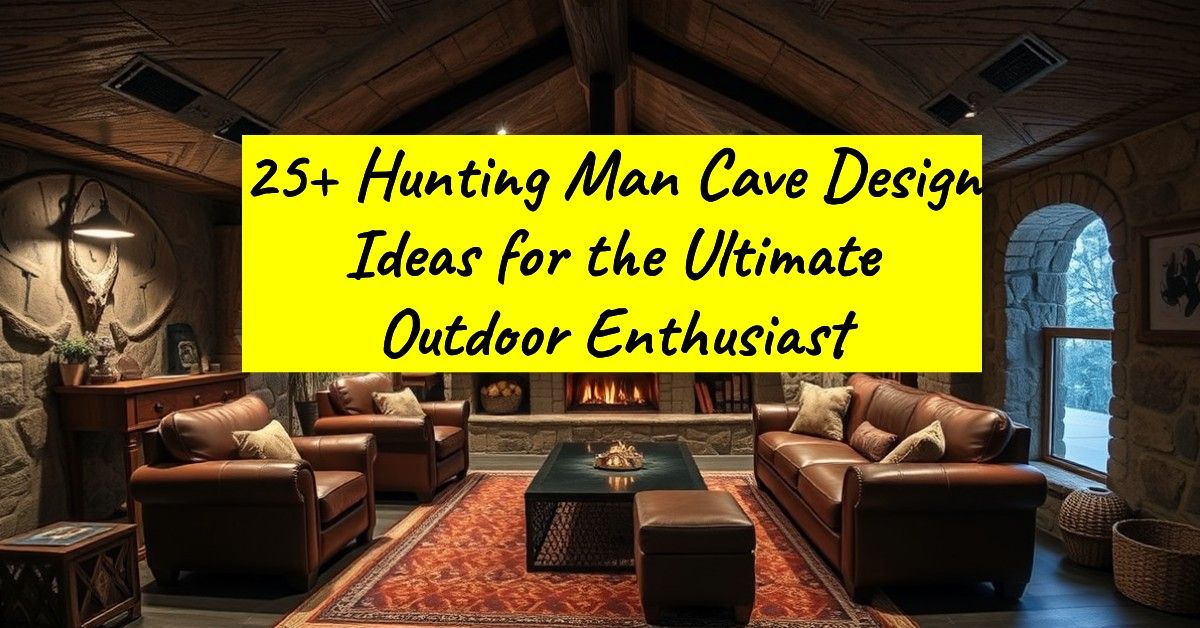 25+ Hunting Man Cave Design Ideas for the Ultimate Outdoor Enthusiast