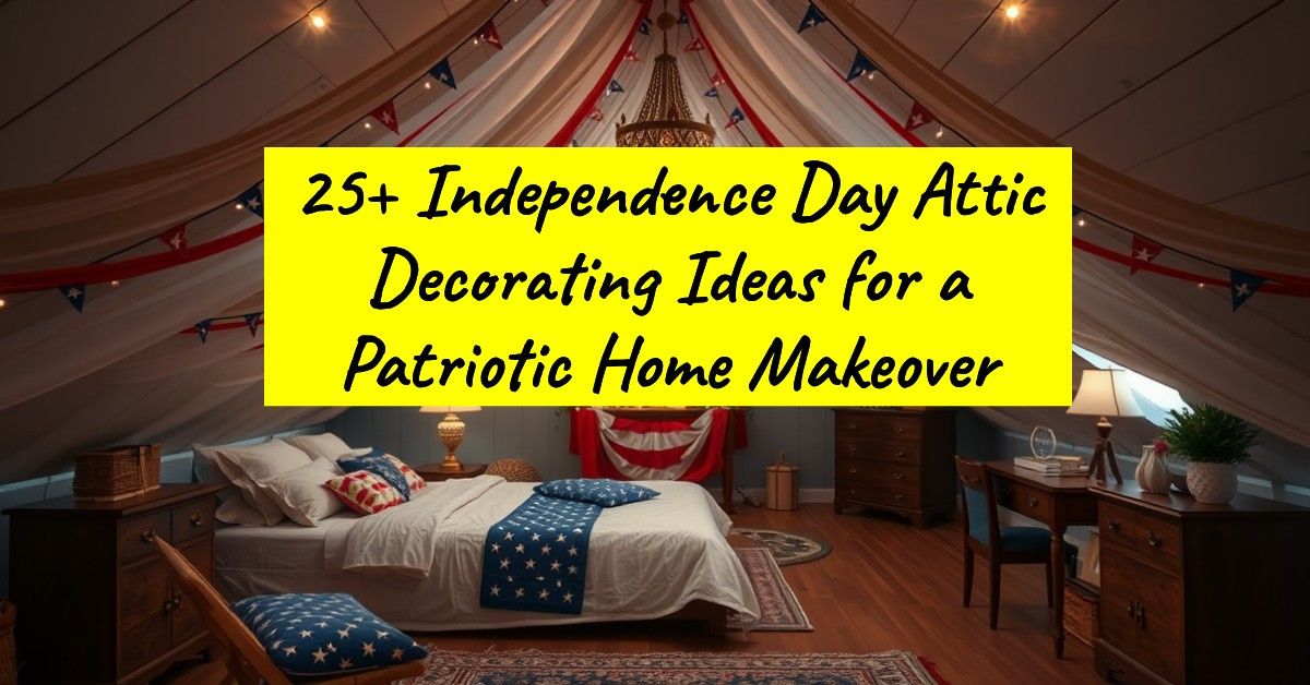 25+ Independence Day Attic Decorating Ideas for a Patriotic Home Makeover