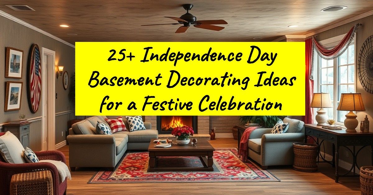 25+ Independence Day Basement Decorating Ideas for a Festive Celebration