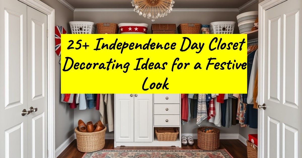 25+ Independence Day Closet Decorating Ideas for a Festive Look