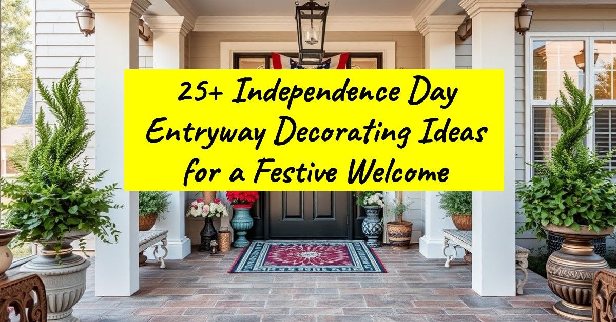 25+ Independence Day Entryway Decorating Ideas for a Festive Welcome