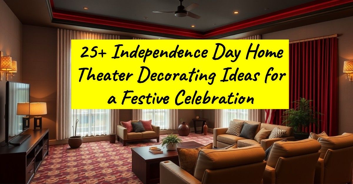 25+ Independence Day Home Theater Decorating Ideas for a Festive Celebration