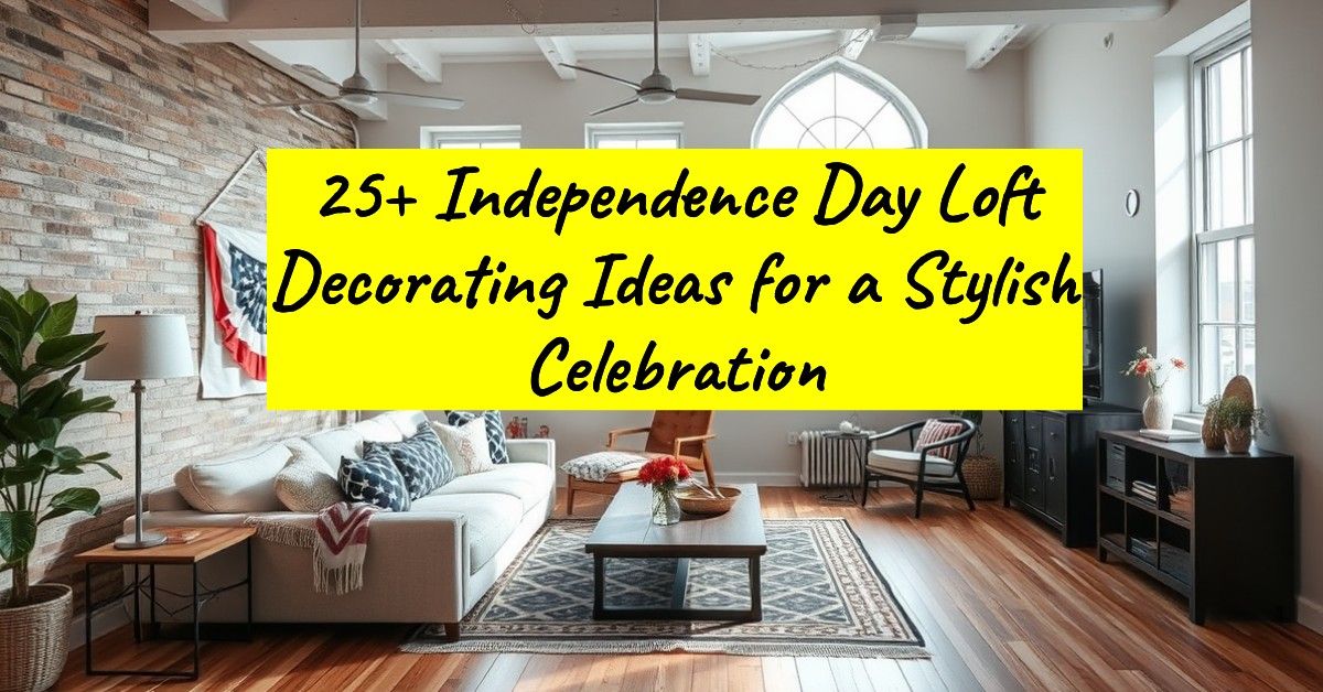 25+ Independence Day Loft Decorating Ideas for a Stylish Celebration