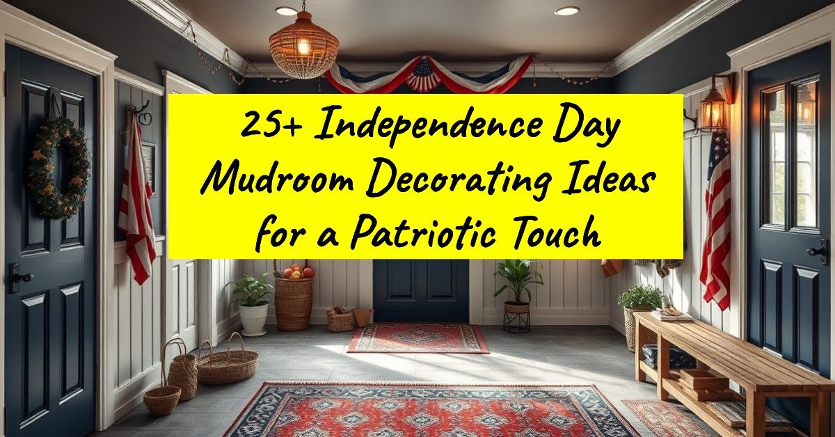 25+ Independence Day Mudroom Decorating Ideas for a Patriotic Touch