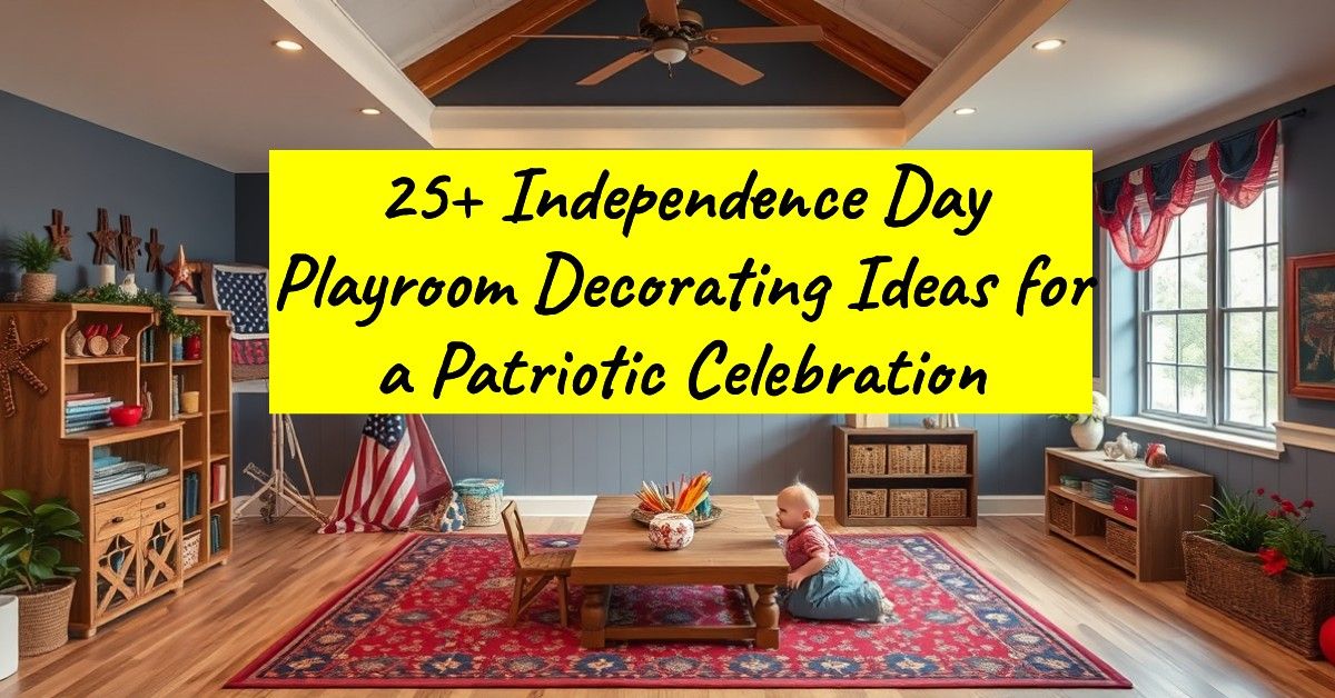 25+ Independence Day Playroom Decorating Ideas for a Patriotic Celebration