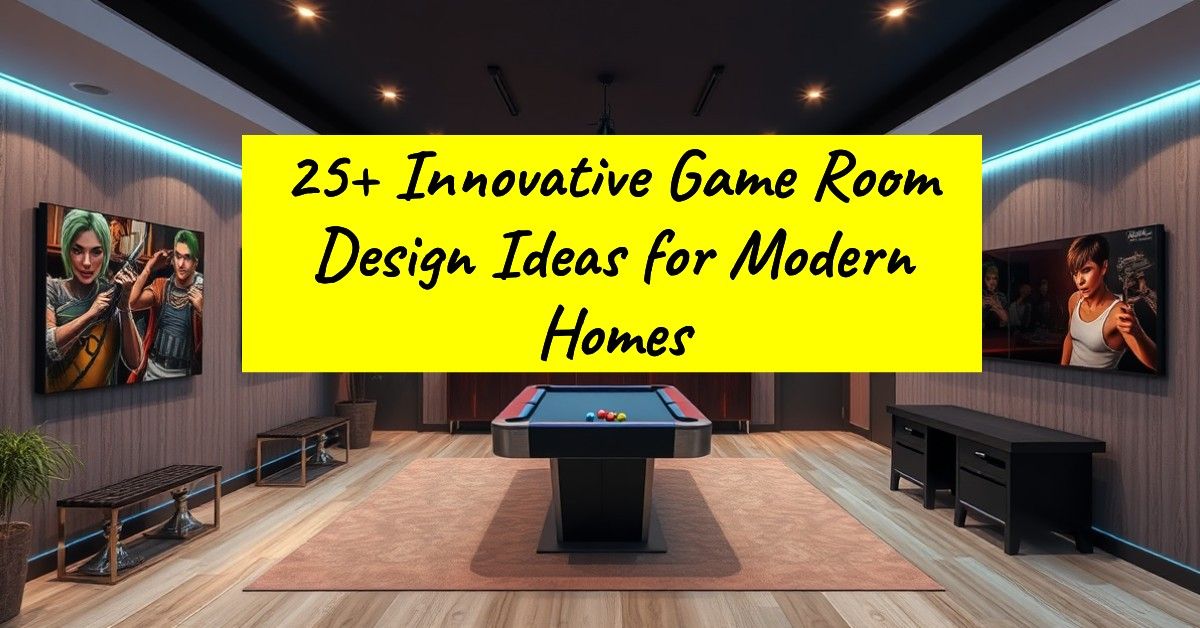 25+ Innovative Game Room Design Ideas for Modern Homes