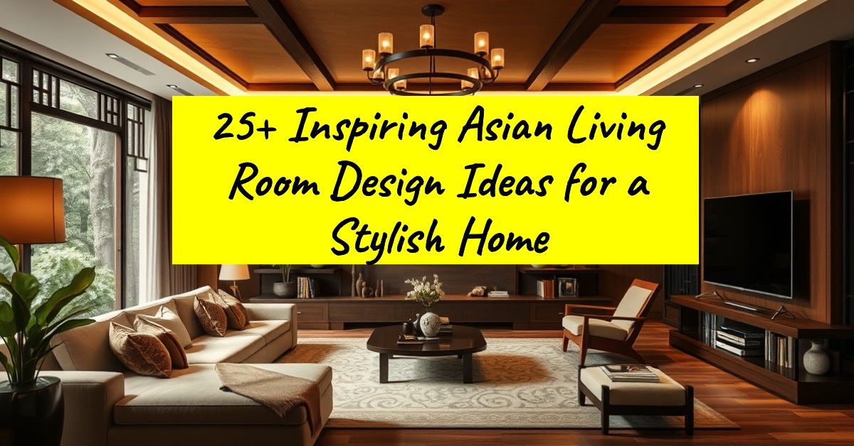 25+ Inspiring Asian Living Room Design Ideas for a Stylish Home