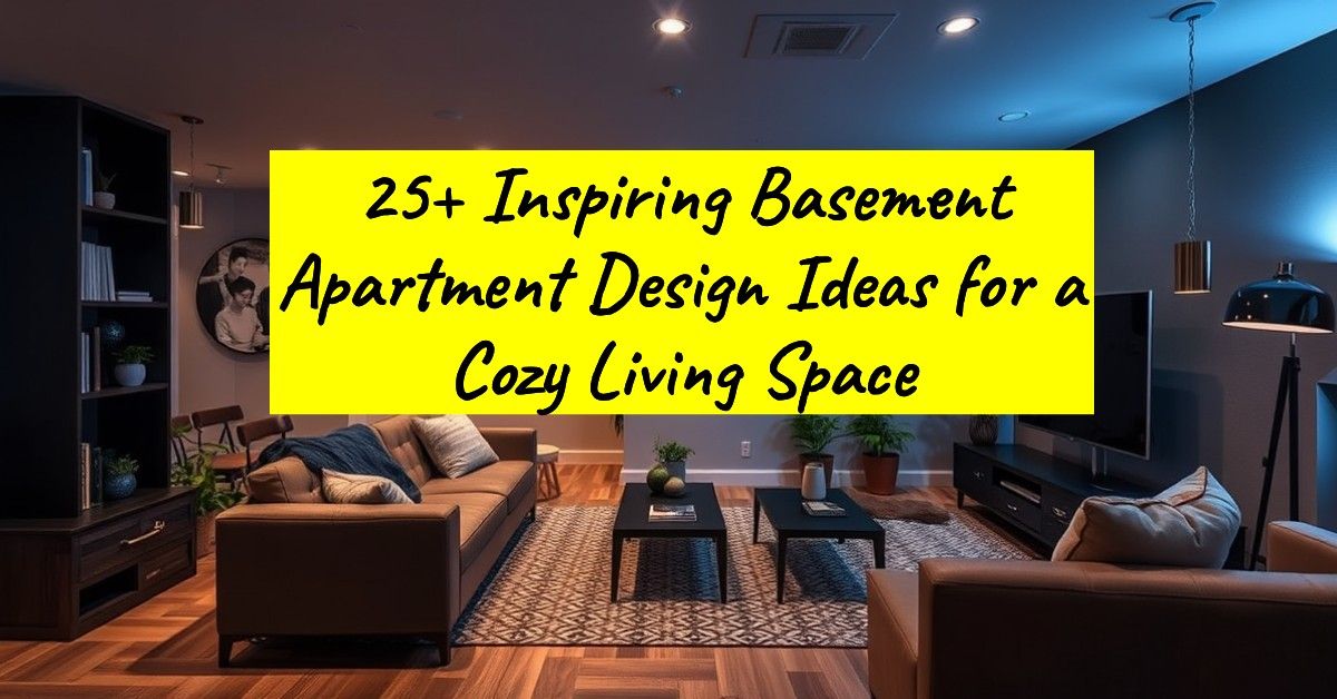 25+ Inspiring Basement Apartment Design Ideas for a Cozy Living Space