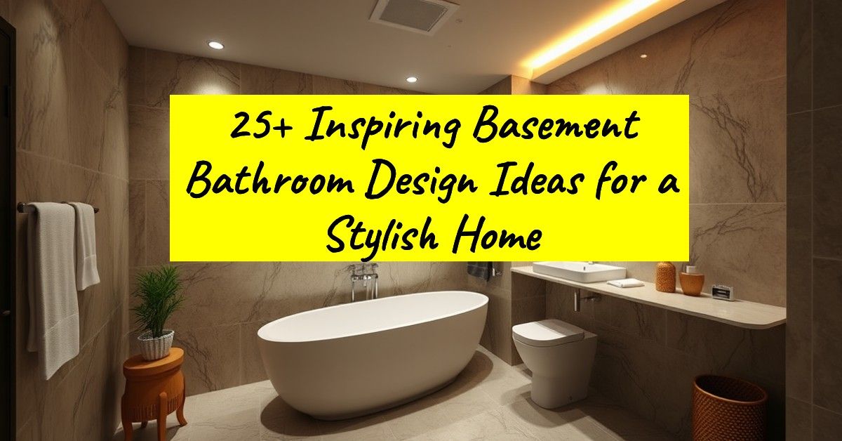 25+ Inspiring Basement Bathroom Design Ideas for a Stylish Home