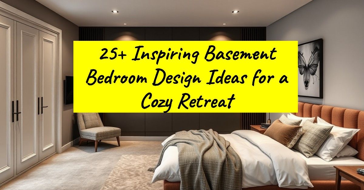 25+ Inspiring Basement Bedroom Design Ideas for a Cozy Retreat