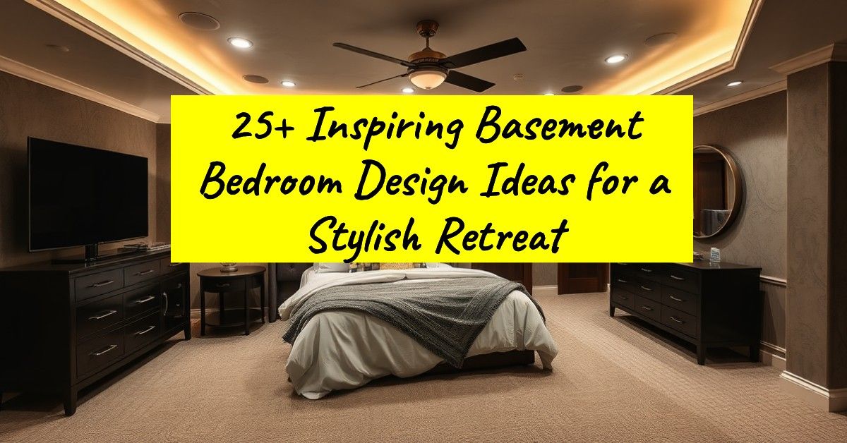 25+ Inspiring Basement Bedroom Design Ideas for a Stylish Retreat