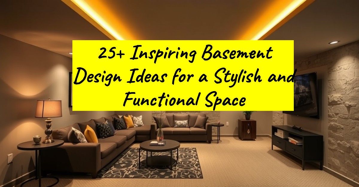 25+ Inspiring Basement Design Ideas for a Stylish and Functional Space