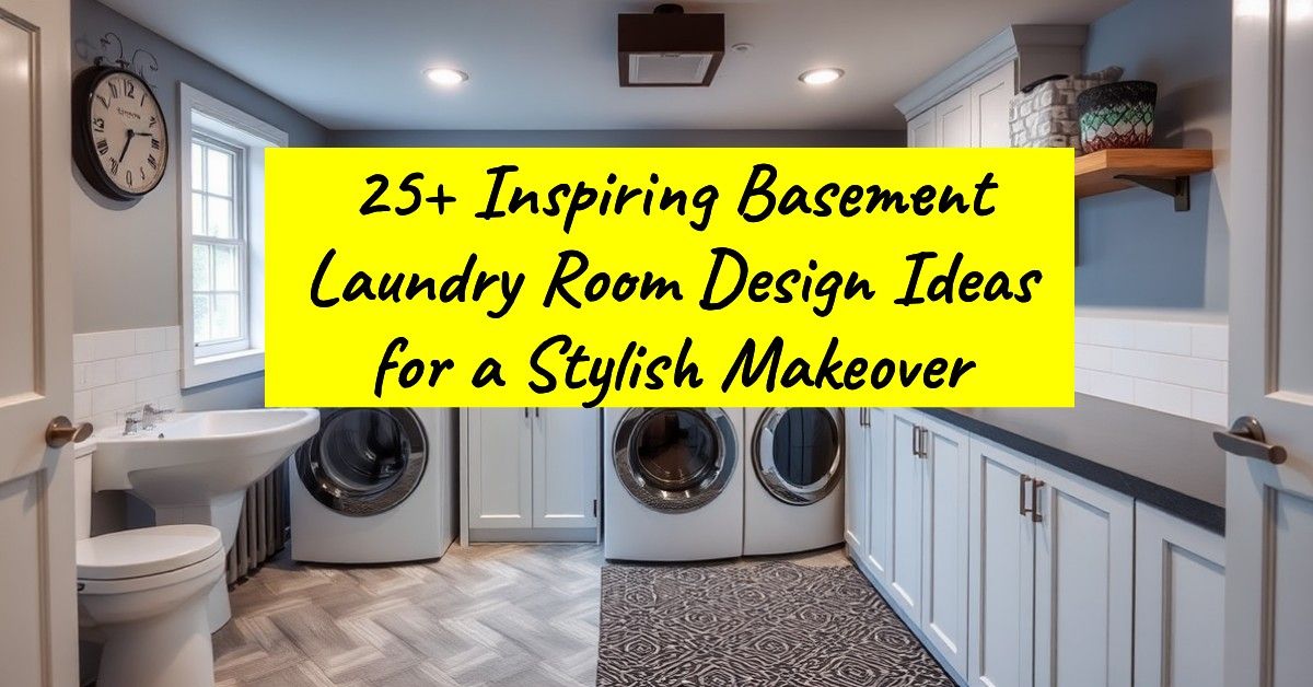 25+ Inspiring Basement Laundry Room Design Ideas for a Stylish Makeover