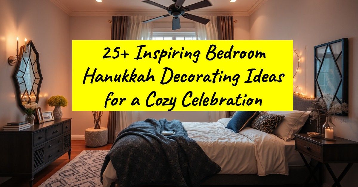 25+ Inspiring Bedroom Hanukkah Decorating Ideas for a Cozy Celebration