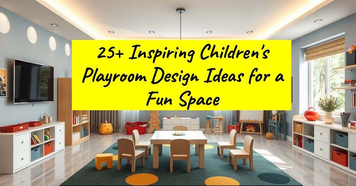 25+ Inspiring Children's Playroom Design Ideas for a Fun Space