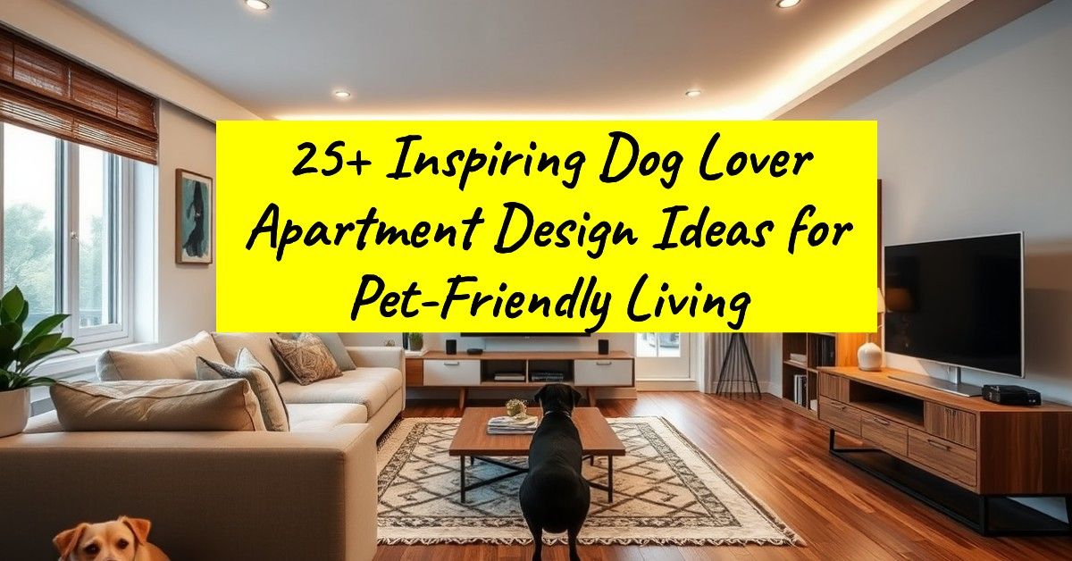 25+ Inspiring Dog Lover Apartment Design Ideas for Pet-Friendly Living