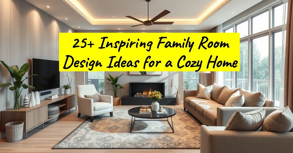 25+ Inspiring Family Room Design Ideas for a Cozy Home