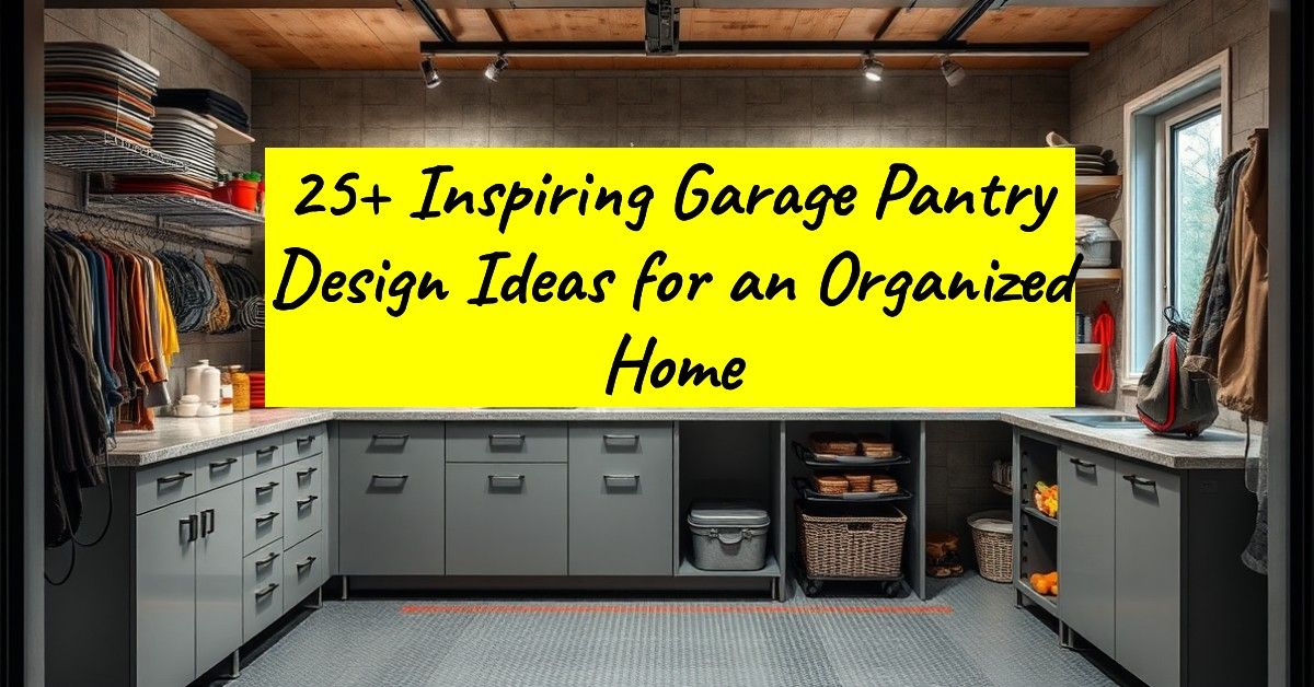 25+ Inspiring Garage Pantry Design Ideas for an Organized Home