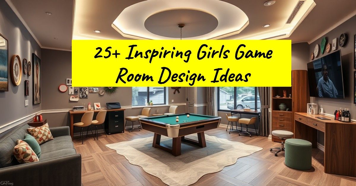 25+ Inspiring Girls Game Room Design Ideas