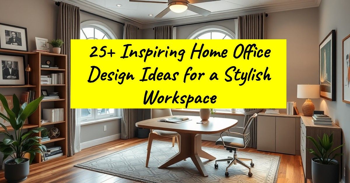 25+ Inspiring Home Office Design Ideas for a Stylish Workspace