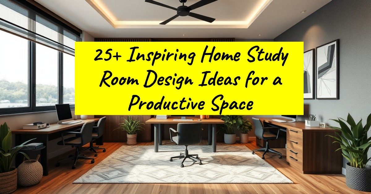 25+ Inspiring Home Study Room Design Ideas for a Productive Space