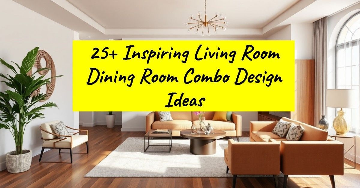 25+ Inspiring Living Room Dining Room Combo Design Ideas