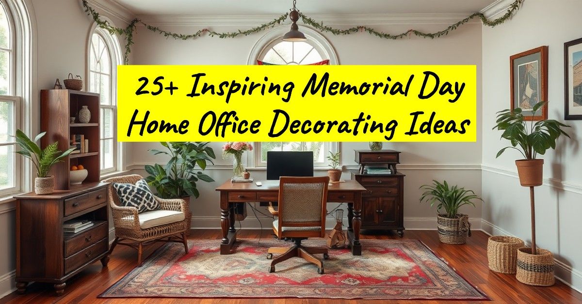 25+ Inspiring Memorial Day Home Office Decorating Ideas