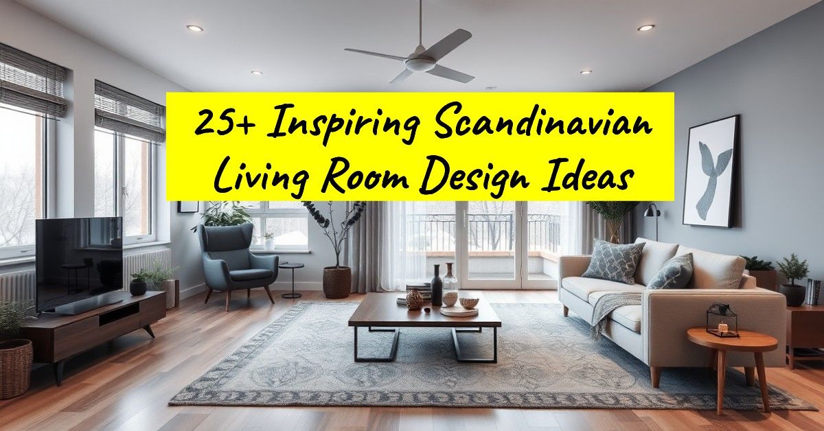 25+ Inspiring Scandinavian Living Room Design Ideas