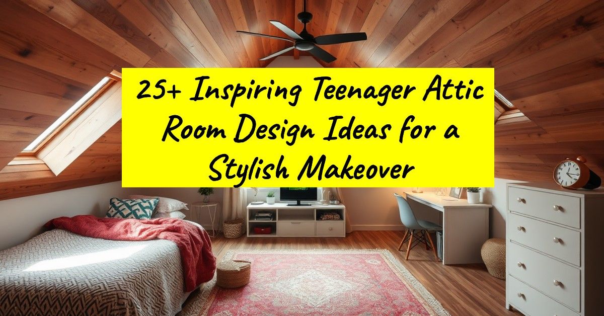 25+ Inspiring Teenager Attic Room Design Ideas for a Stylish Makeover