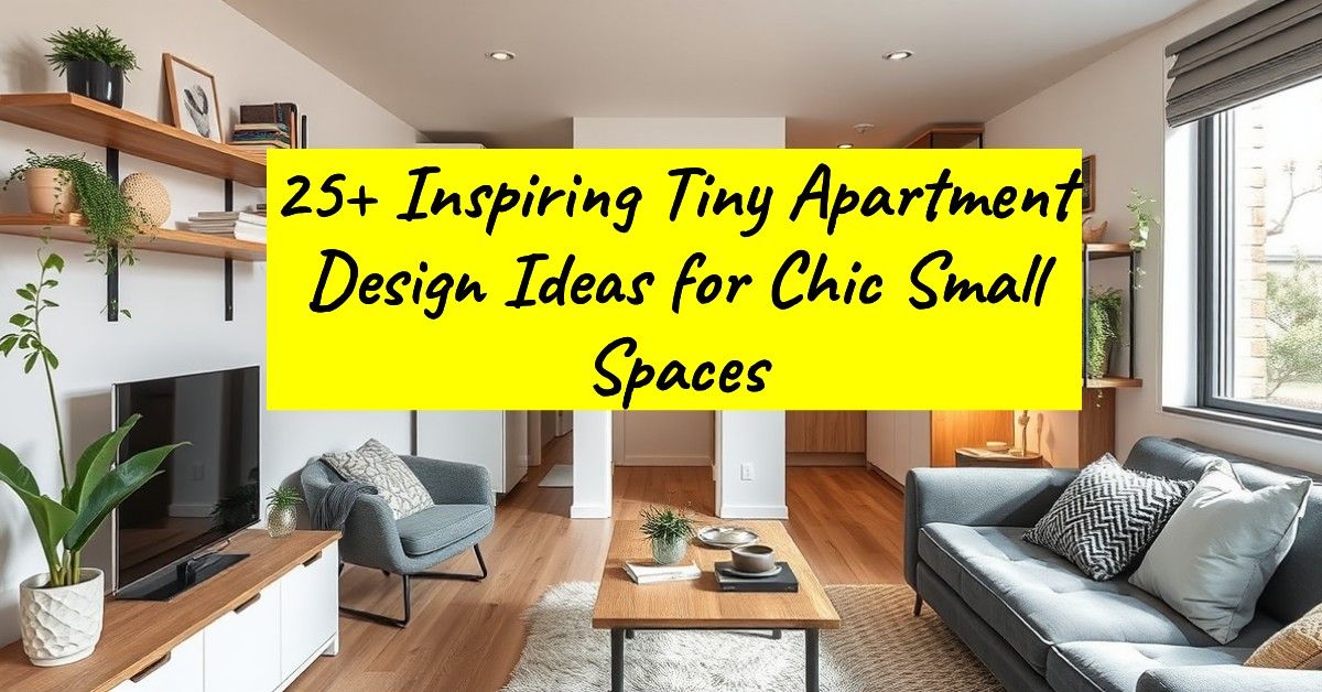 25+ Inspiring Tiny Apartment Design Ideas for Chic Small Spaces