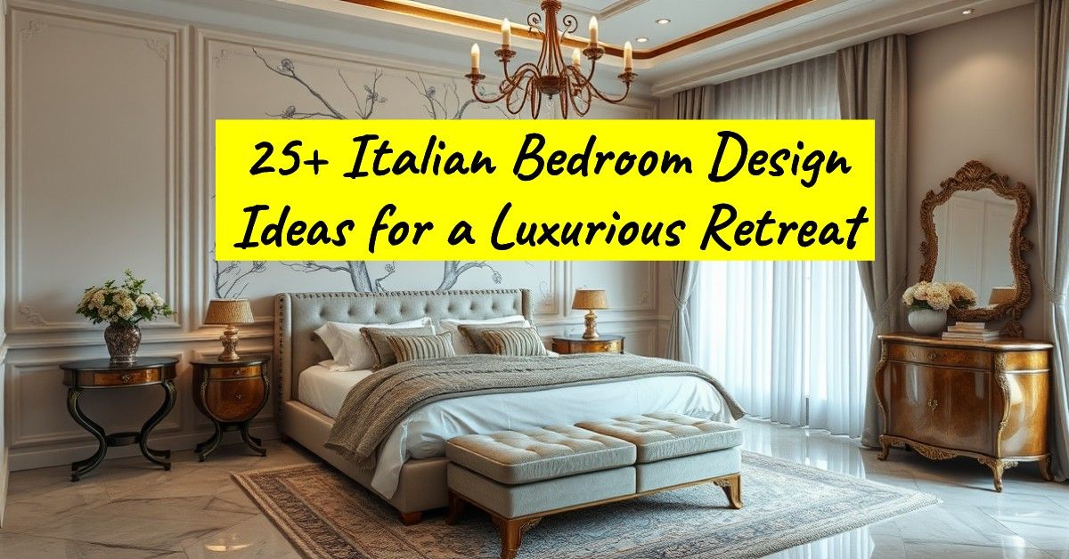 25+ Italian Bedroom Design Ideas for a Luxurious Retreat