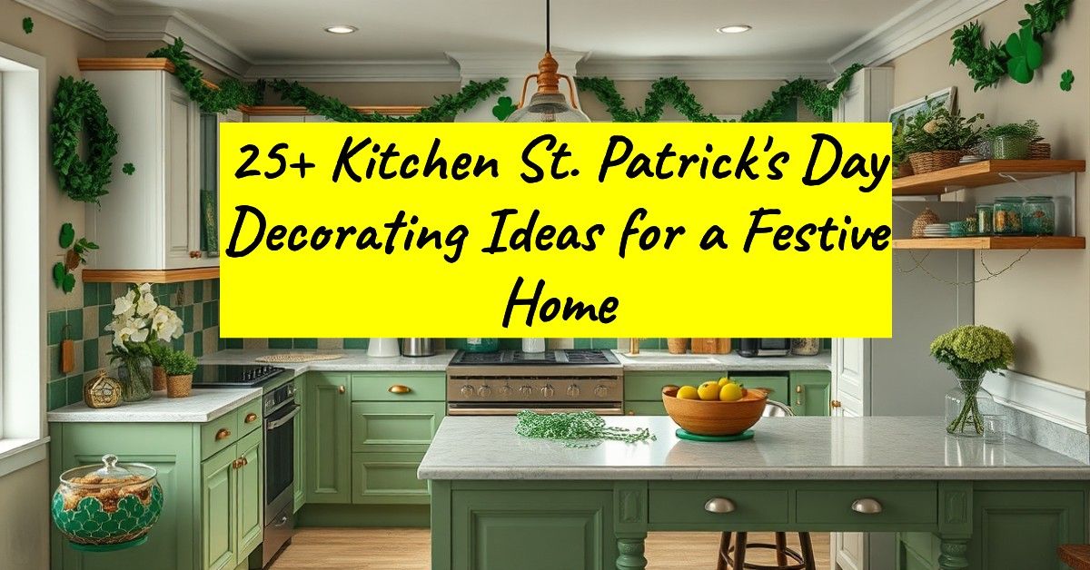 25+ Kitchen St. Patrick's Day Decorating Ideas for a Festive Home