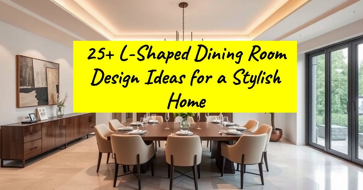 25+ L-Shaped Dining Room Design Ideas for a Stylish Home