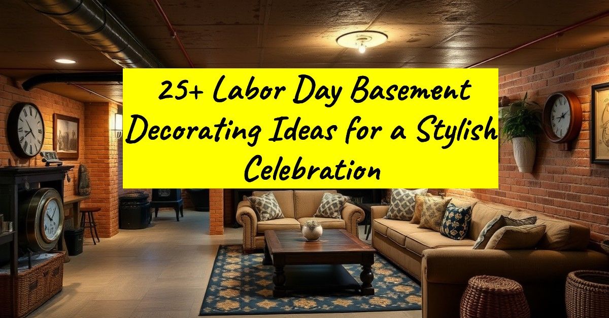 25+ Labor Day Basement Decorating Ideas for a Stylish Celebration