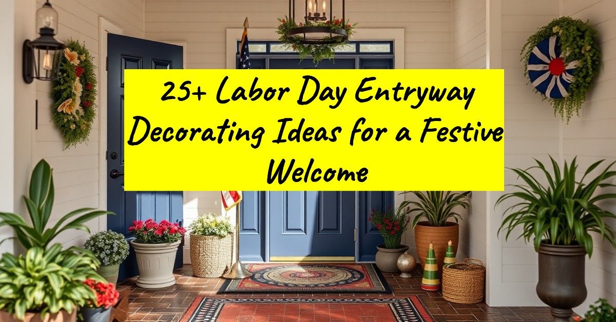 25+ Labor Day Entryway Decorating Ideas for a Festive Welcome