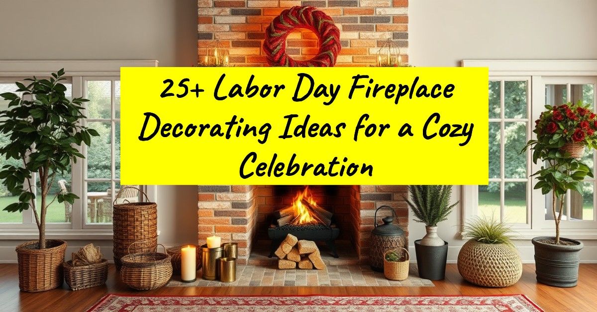 25+ Labor Day Fireplace Decorating Ideas for a Cozy Celebration