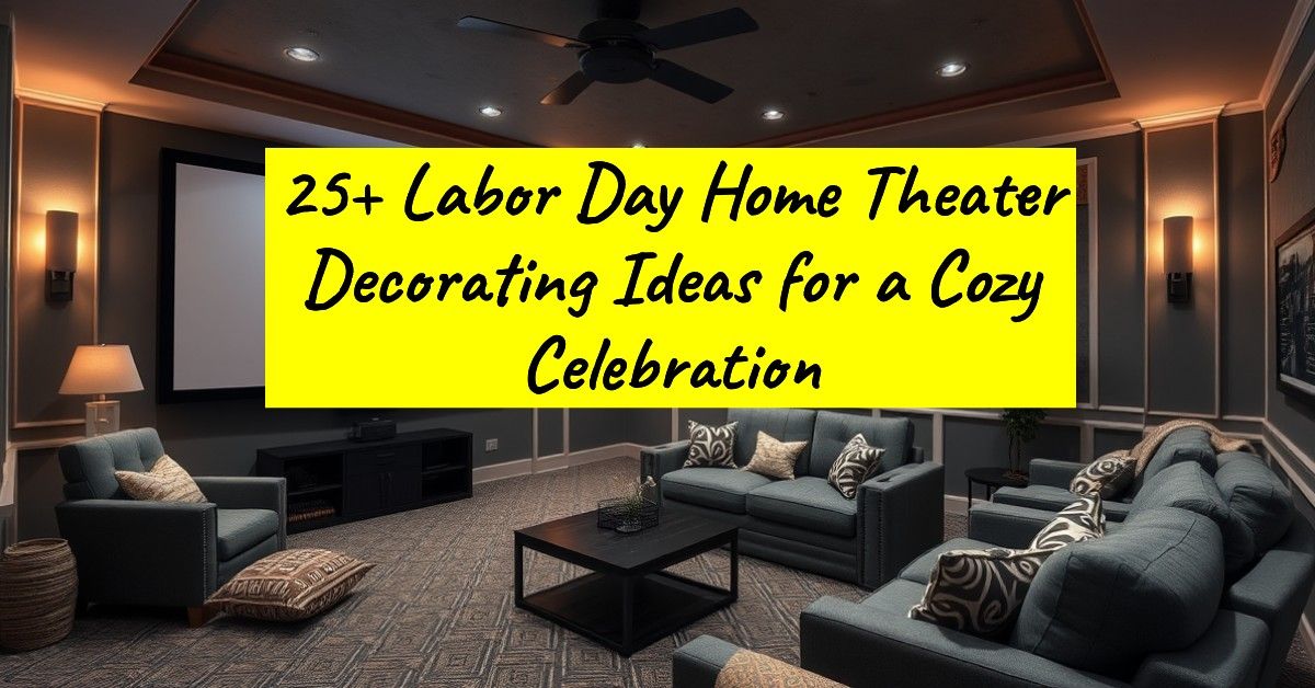 25+ Labor Day Home Theater Decorating Ideas for a Cozy Celebration