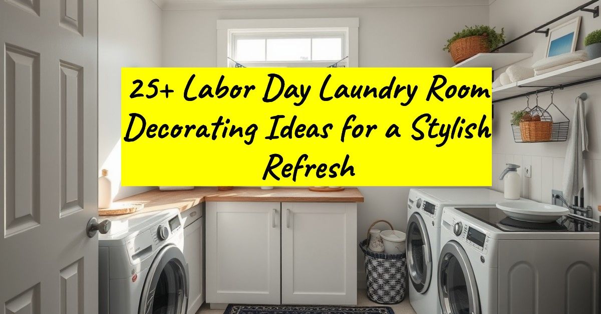 25+ Labor Day Laundry Room Decorating Ideas for a Stylish Refresh