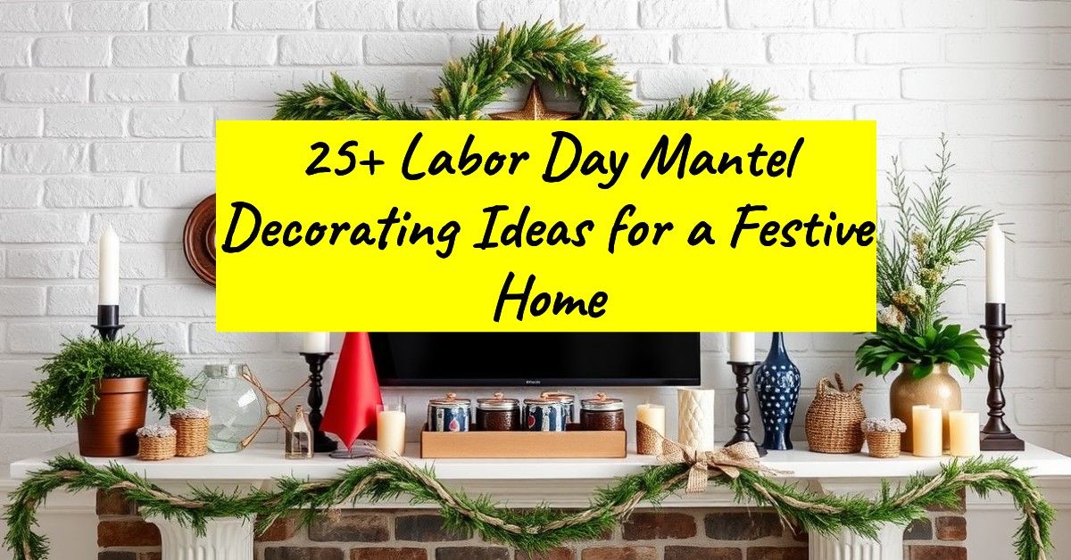 25+ Labor Day Mantel Decorating Ideas for a Festive Home