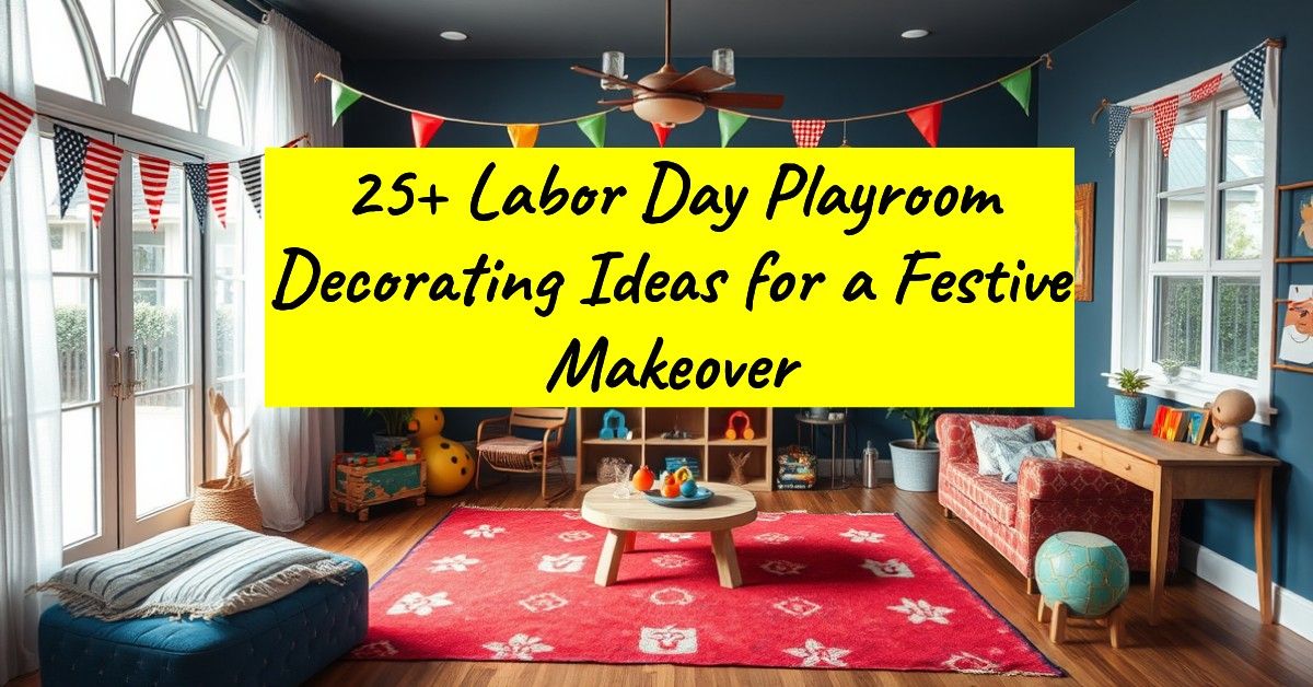 25+ Labor Day Playroom Decorating Ideas for a Festive Makeover