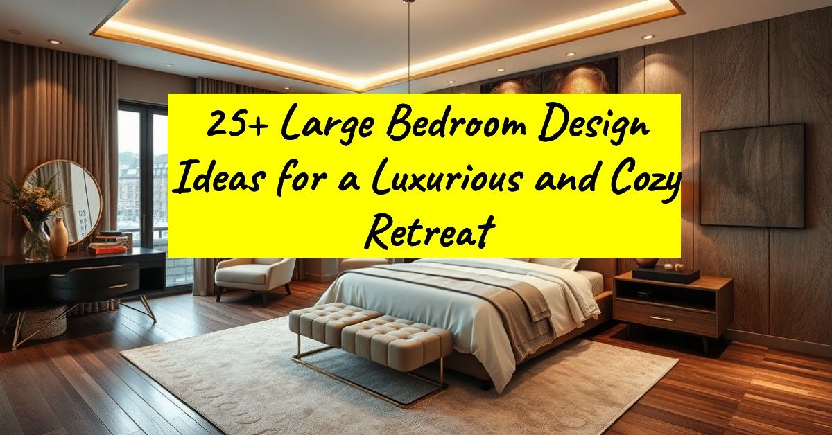 25+ Large Bedroom Design Ideas for a Luxurious and Cozy Retreat